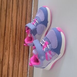 STRIDE RITE MUNCHKIN PINK PURPLE MULTI COLOR TODDLER RUNNING SNEAKERS SHOES 5